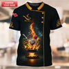Joycorners Personalized Chef Shirts - Dynamic Flaming Grill Design for Chefs MT2509