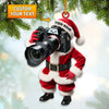 Joycorners Custom Name Photographer Santa Ornament, Photographer Christmas Gift Decoration16 2D Flat LM2111