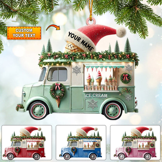 Joycorners Christmas Car Home Decor Christmas Ornament, Personalized Ornament 2D Flat LM2211