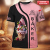 Joycorners Personalized Baker Shirts - Delicate Cupcake Tower Design for Dessert Chefs MT2509