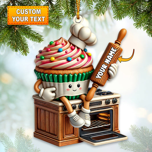 Joycorners Sweet Bakery Home Decor Christmas Ornament, Personalized Ornaments 2D Flat LM2211