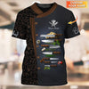 Joycorners Personalized Chef Shirt - Classic Culinary Tools & Herbs Graphic MT2509