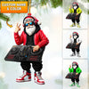 Joycorners Santa DJ Home Decor Christmas Ornament, Personalized Ornament 2D Flat LM2211