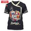 Joycorners 3D Full Print Make Cakes With Heart T-Shirts Personalized Name Gift For Baker Lovers MT2509