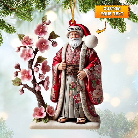 Joycorners Japanese Santa Home Decor Christmas Ornament, Personalized Ornament 2D Flat LM2211