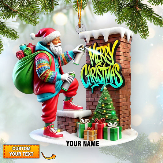 Joycorners Merry Christmas Home Decor Christmas Ornament, Personalized Ornament 2D Flat LM2211