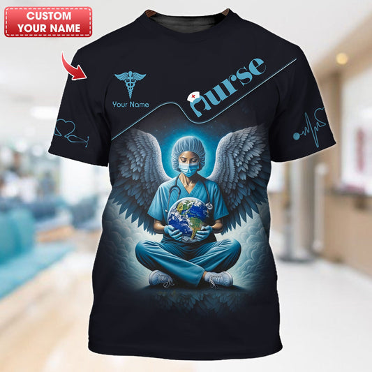 Joycorners Personalized Nurse Shirt - Guardian Angels of Healthcare MT2509