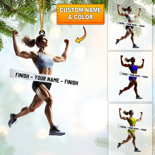 Joycorners Strong Woman Home Decor Christmas Ornament, Personalized Ornaments 2D Flat LM2211