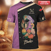 Joycorners Personalized Baker Shirt, Vibrant Mixer & Pastry Illustration on Mauve MT2509