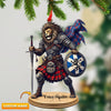 Joycorners Custom Scotland Lion Ornament, Personalized Ornament 2D Flat LM2211