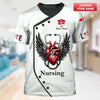 Joycorners Personalized Nurse Shirt - Wings of Compassion MT2509