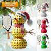 Joycorners Custom Name Pickle Ball Ornament, Christmas Gift Decoration 2D Flat LM2111