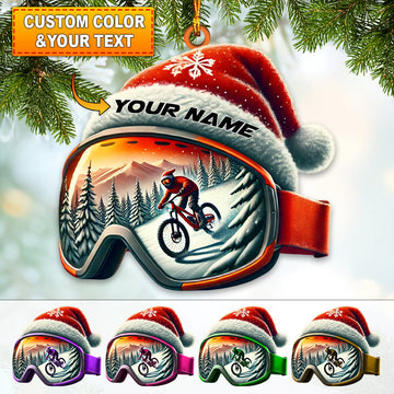 Joycorners Custom Name Winter Snow Ornament, Christmas Gift Decoration 2D Flat LM2111