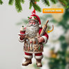 Joycorners Christmas Baker Santa Ornament, Personalized Ornament 2D Flat LM2211