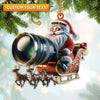 Joycorners Photographer Santa Coming Christmas Home Decor Christmas Ornament, Personalized Ornament 2D Flat LM2211