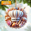 Joycorners Custom Name Ornament, Christmas Sweet Chef 2D Flat LM2211
