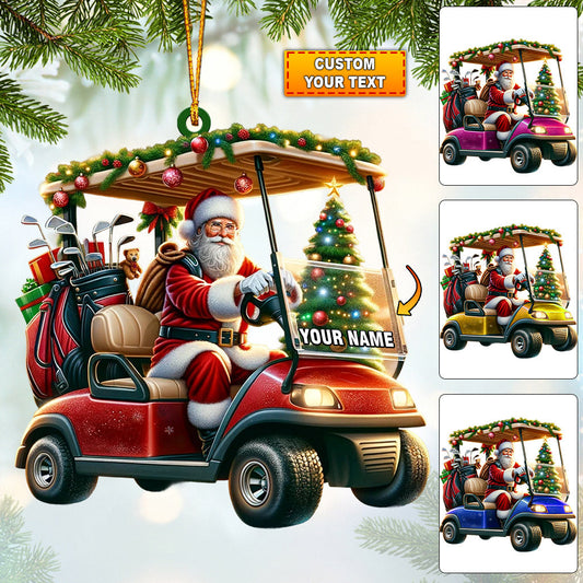 Joycorners Santa Coming Home Decor Christmas Ornament, Personalized Ornament 2D Flat LM2211