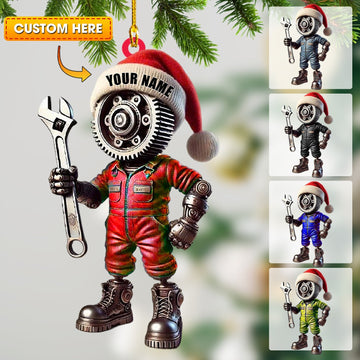 Joycorners Mechanic, Home Decor, Christmas Ornament, Personalized Ornament 2D Flat LM2111