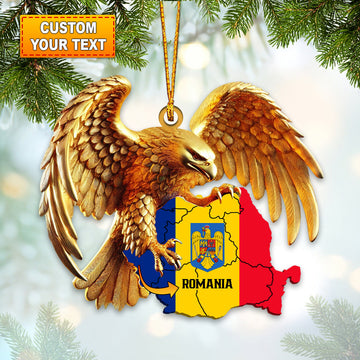 Joycorners Romania Ornament, Personalized Ornament 2D Flat LM2211