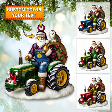 Joycorners Custom Name Santa FFA Ornament, Christmas Gift Decoration 2D Flat LM2111
