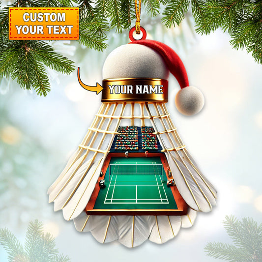 Joycorners Christmas Shuttlecock Home Decor Christmas Ornament, Personalized Ornament 2D Flat LM2211
