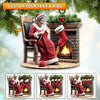 Joycorners Custom Name Grandma and Kids Christmas Ornament, Family Christmas Gift 2D Flat LM2111