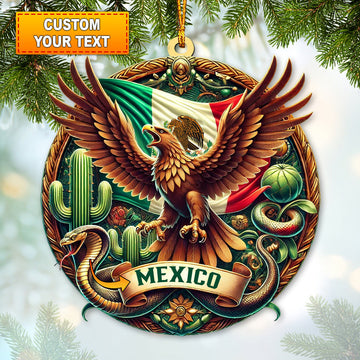 Joycorners Custom Name Mexico Ornament, Christmas Gift for Mexico Lover 2D Flat LM2211