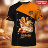 Joycorners Personalized Baker Shirt, Fresh Bread Assortment with Bold Contrast MT2509