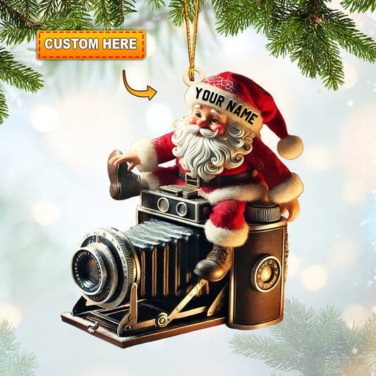 Joycorners Photographer Christmas Home Decor Christmas Ornament, Personalized Ornament4 2D Flat LM2211