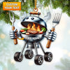 Joycorners BBQ Grill Christmas Ornament, Personalized Ornament 2D Flat LM2211
