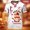 Joycorners Personalized Baker Shirt, Baking is My Therapy Strawberry Cake Design MT2509