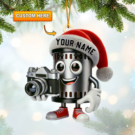Joycorners Photographer Christmas Home Decor Christmas Ornament, Personalized Ornament3 2D Flat LM2211