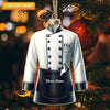 Joycorners Custom Name Ornament, Chef Uniform 2D Flat LM2211