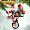Joycorners Santa Circus Home Decor Christmas Ornament, Personalized Ornament 2D Flat LM2211