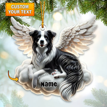 Joycorners Dog Angel Christmas Home Decor Christmas Ornament, Personalized Ornament 2D Flat LM2211