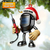 Joycorners Custom Name Welder Ornament, Welder Christmas Gift 2D Flat LM2211