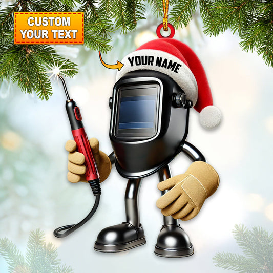 Joycorners Custom Name Welder Ornament, Welder Christmas Gift 2D Flat LM2211