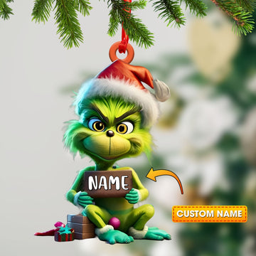 Joycorners Custom Funny ELF Ornament, Personalized Ornament 2D Flat LM2211
