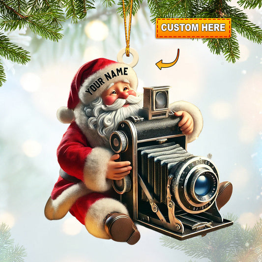 Joycorners Photographer Christmas Home Decor Christmas Ornament, Personalized Ornament 2D Flat LM2211