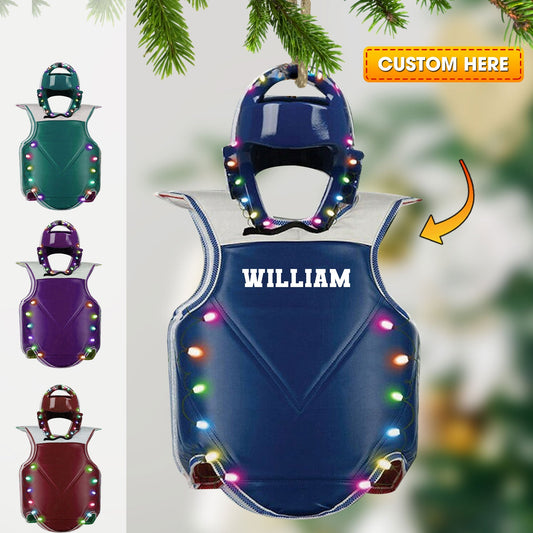 Joycorners Custom Ornament, Martial Armor Vest Ornament, Christmas Decor 2D Flat LM2211