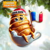 Joycorners Croissant Christmas Ornament, Personalized Ornament 2D Flat LM2211