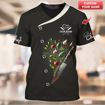 Joycorners Personalized Chef Shirt, Precision and Freshness in Every Slice MT2509