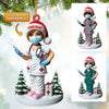 Joycorners Nurse Christmas Ornament, Personalized Ornament 2D Flat LM2211