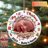 Joycorners My First Christmas Ornament, Personalized Ornament 2D Flat LM2211