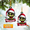 Joyccorners Custom Name Ornament, Merry Christmas Dwarf 2D Flat LM2111