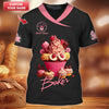 Joycorners Personalized Baker Shirts - Luscious Cupcake and Berry Design for Dessert Lovers MT2509