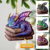 Joycorners Sleeping Little Dragon Christmas Ornament, Personalized Ornament 2D Flat LM2211