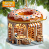 Joycorners Custom Name Bakery Ornament, Christmas Decoration for Bakery Shop 2D Flat LM2211