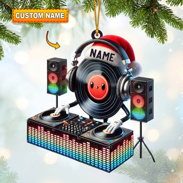 Joycorners Musical Life DJ Christmas Ornament, Personalized Ornament 2D Flat LM2211