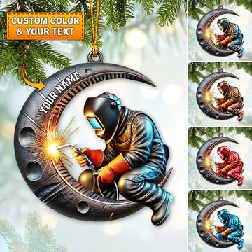 Joycorners Custom Name Ornament, Space Engineer 2D Flat LM2211